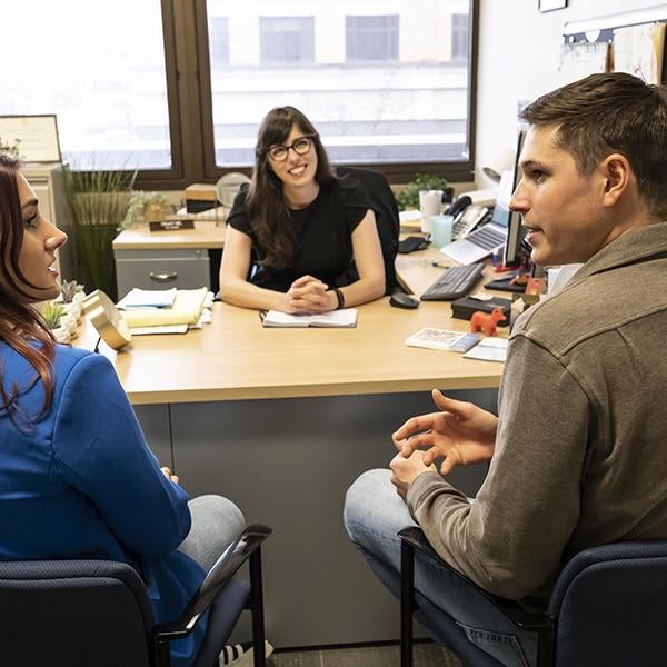 Meeting with students